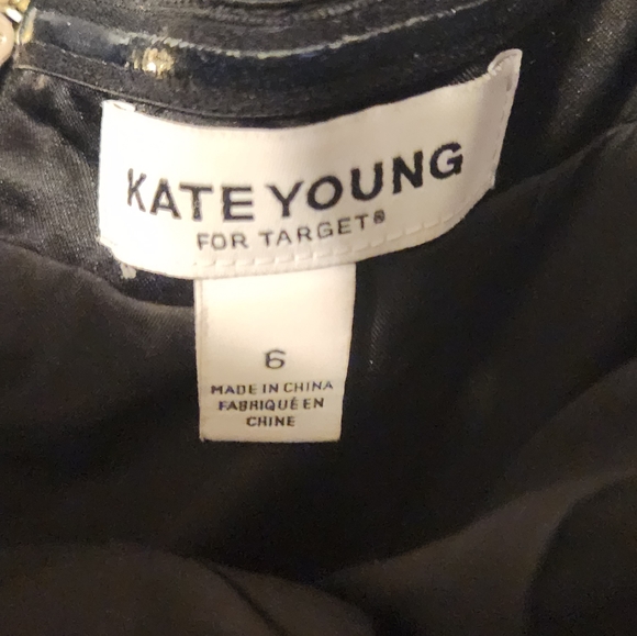 Kate Young Black Strapless Satin Dress - Picture 3 of 3